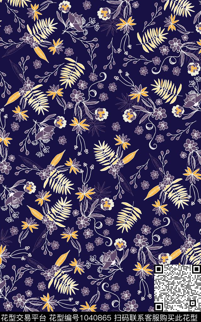 传统华亿平台雪纺小碎花传统印花华亿平台下载（图片编号: 1040865） - 瓦栏（Walan）