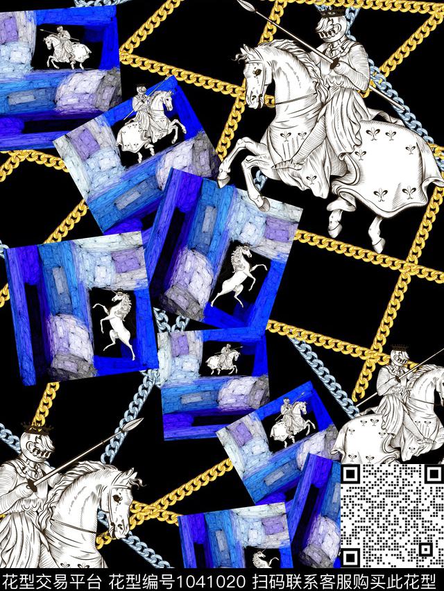 马男装大牌风数码印花华亿平台下载（图片编号: 1041020） - 瓦栏（Walan）