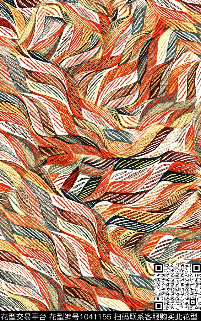 数码华亿平台民族风抽象数码印花华亿平台下载（图片编号: 1041155） - 瓦栏（Walan）