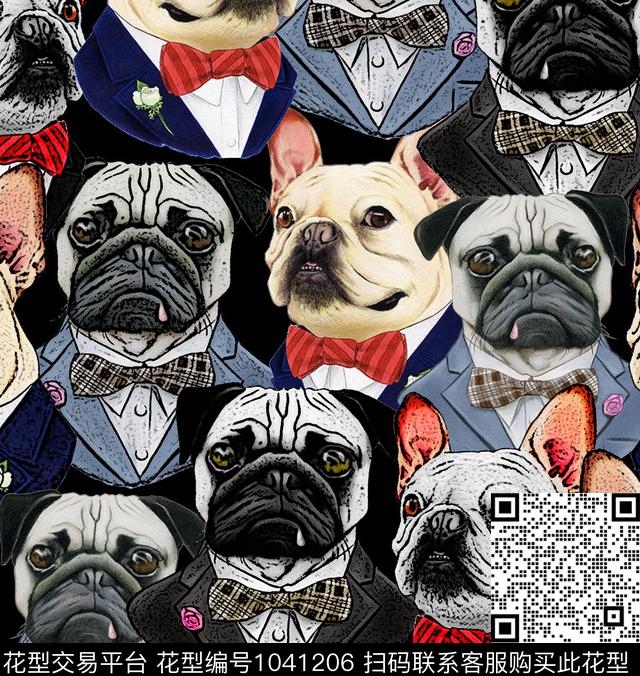 创意狗坯布数码印花华亿平台下载（图片编号: 1041206） - 瓦栏（Walan）