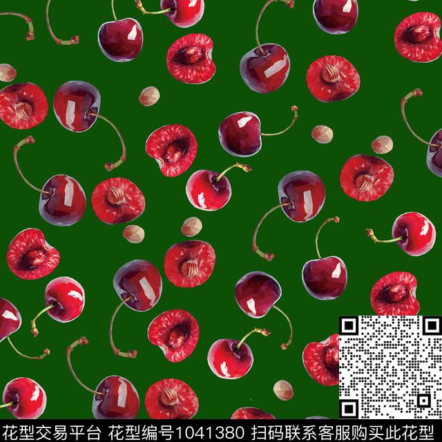 黑底花卉抽象花卉数码印花华亿平台下载（图片编号: 1041380） - 瓦栏（Walan）