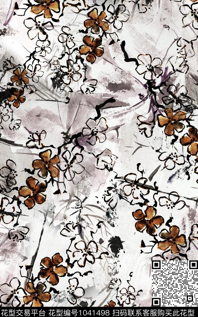 数码华亿平台民族风抽象数码印花华亿平台下载（图片编号: 1041498） - 瓦栏（Walan）