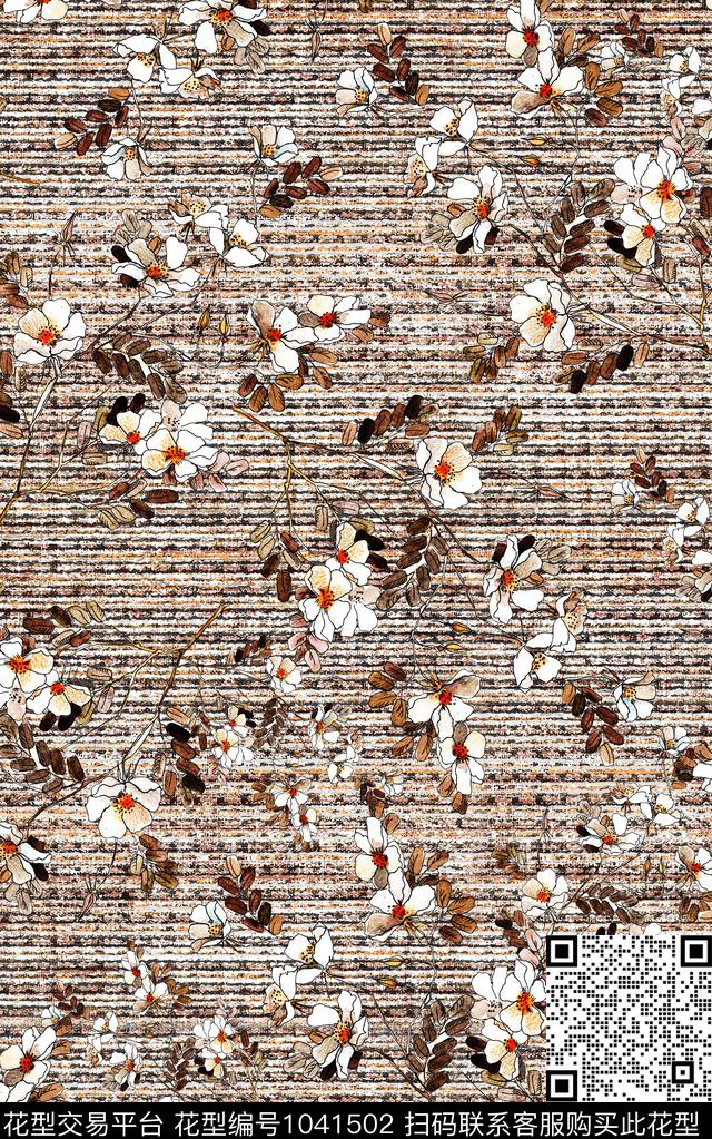 数码华亿平台民族风花卉数码印花华亿平台下载（图片编号: 1041502） - 瓦栏（Walan）