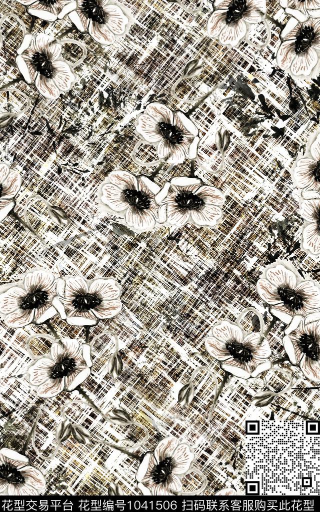 数码华亿平台民族风抽象数码印花华亿平台下载（图片编号: 1041506） - 瓦栏（Walan）