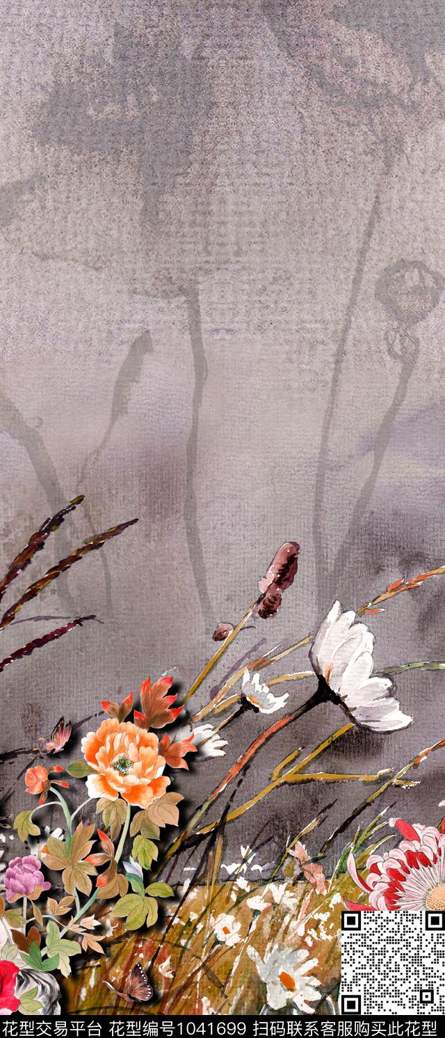 数码华亿平台花卉女装数码印花华亿平台下载（图片编号: 1041699） - 瓦栏（Walan）