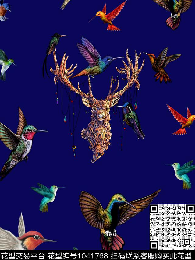 衬衫数码华亿平台鹿数码印花华亿平台下载（图片编号: 1041768） - 瓦栏（Walan）