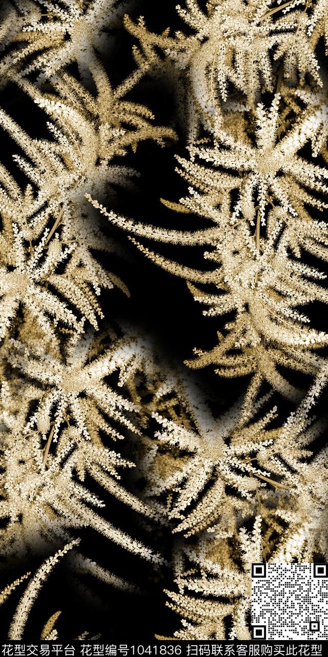 植物深底花卉外贸花卉数码印花华亿平台下载（图片编号: 1041836） - 瓦栏（Walan）