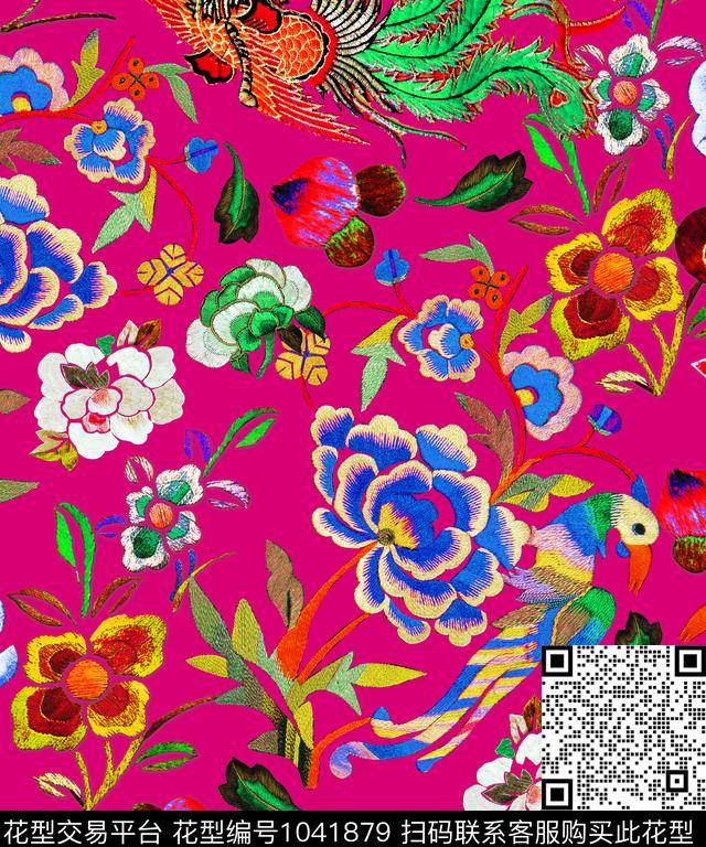 数码华亿平台凤凰绣花华亿平台数码印花华亿平台下载（图片编号: 1041879） - 瓦栏（Walan）