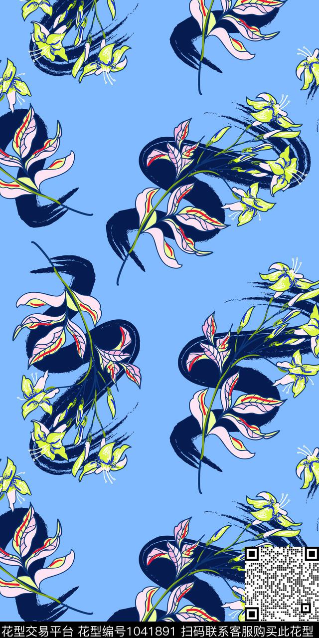 数码华亿平台创意古典花纹数码印花华亿平台下载（图片编号: 1041891） - 瓦栏（Walan）