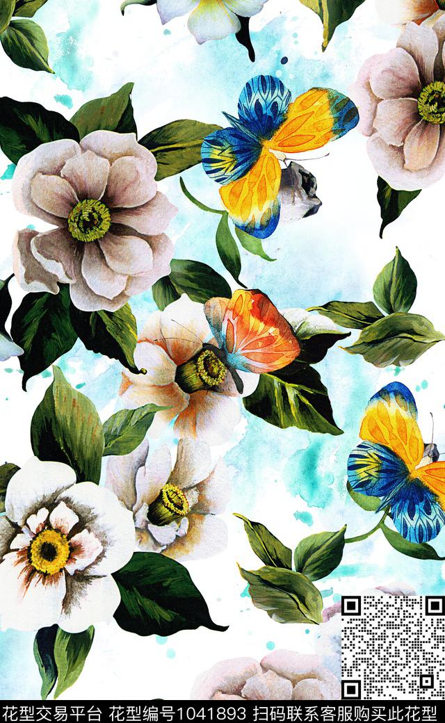 淑女中国风数码华亿平台数码印花华亿平台下载（图片编号: 1041893） - 瓦栏（Walan）