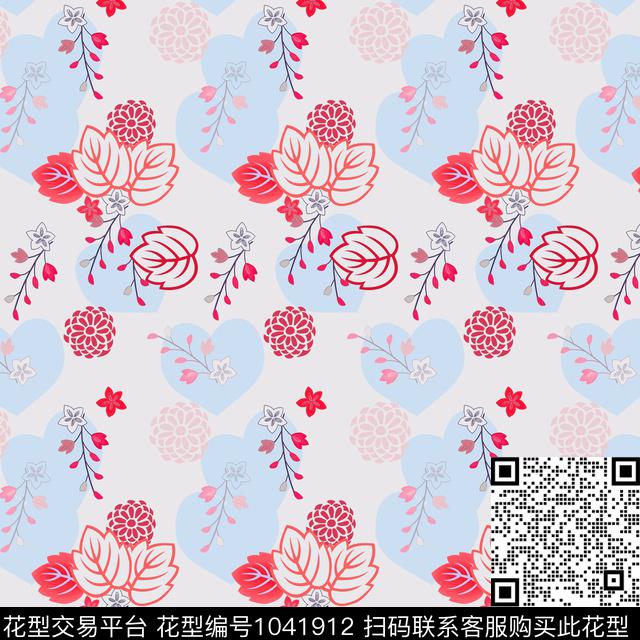 古典花纹素雅大牌风数码印花华亿平台下载（图片编号: 1041912） - 瓦栏（Walan）