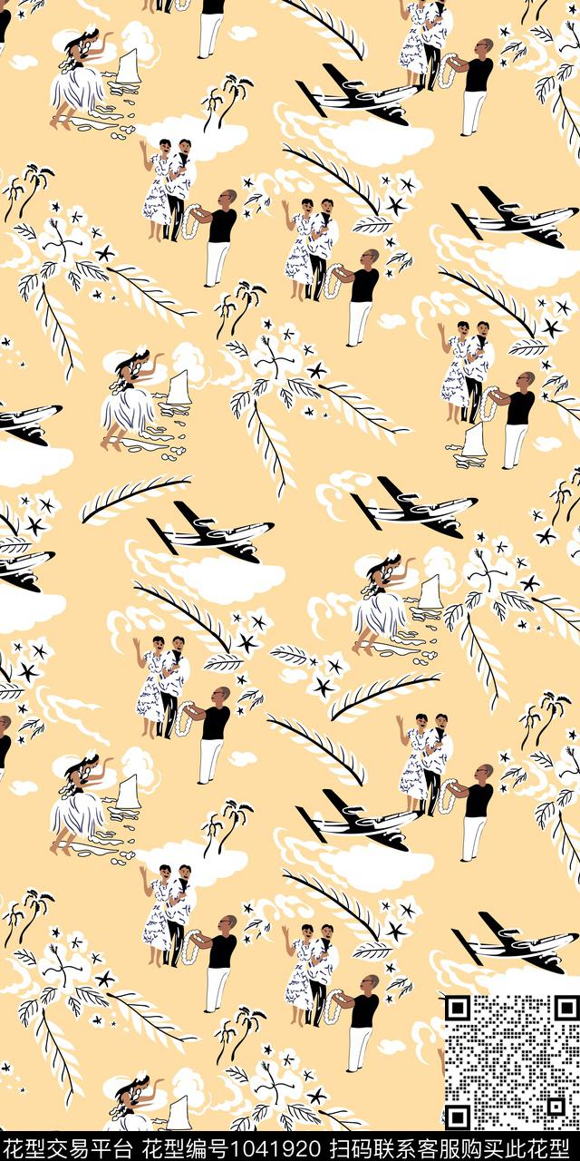 数码华亿平台创意人物数码印花华亿平台下载（图片编号: 1041920） - 瓦栏（Walan）