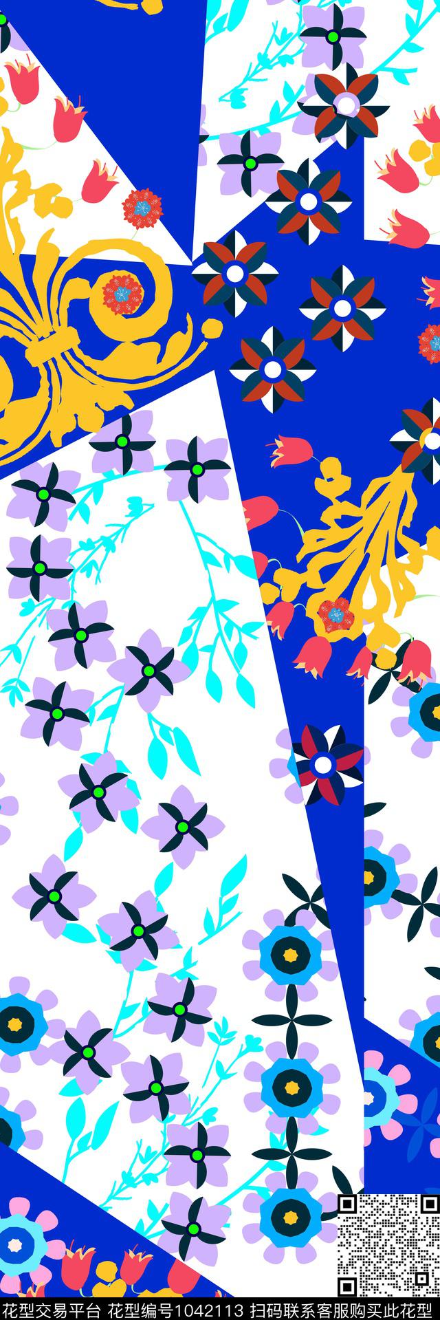 数码华亿平台女装几何数码印花华亿平台下载（图片编号: 1042113） - 瓦栏（Walan）