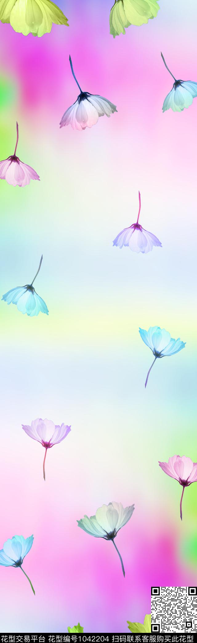 数码华亿平台围巾渐变数码印花华亿平台下载（图片编号: 1042204） - 瓦栏（Walan）