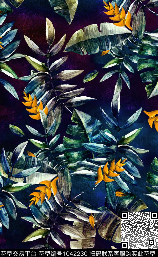 淑女中国风数码华亿平台数码印花华亿平台下载（图片编号: 1042230） - 瓦栏（Walan）