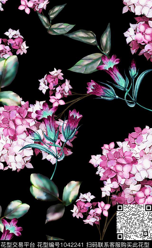 淑女中国风数码华亿平台数码印花华亿平台下载（图片编号: 1042241） - 瓦栏（Walan）