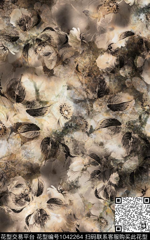 数码华亿平台民族风抽象数码印花华亿平台下载（图片编号: 1042264） - 瓦栏（Walan）