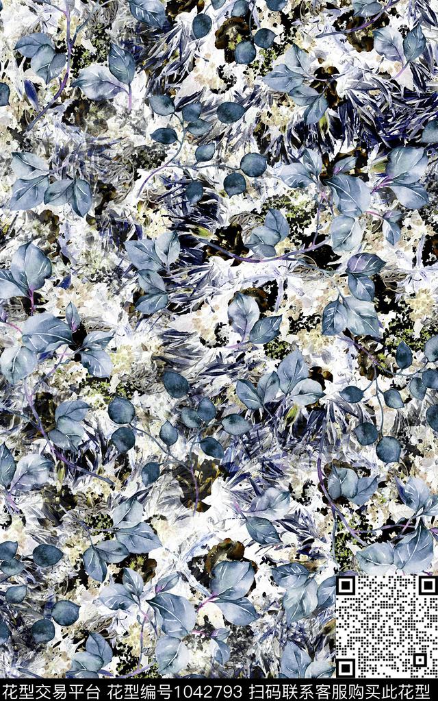 数码华亿平台民族风抽象数码印花华亿平台下载（图片编号: 1042793） - 瓦栏（Walan）