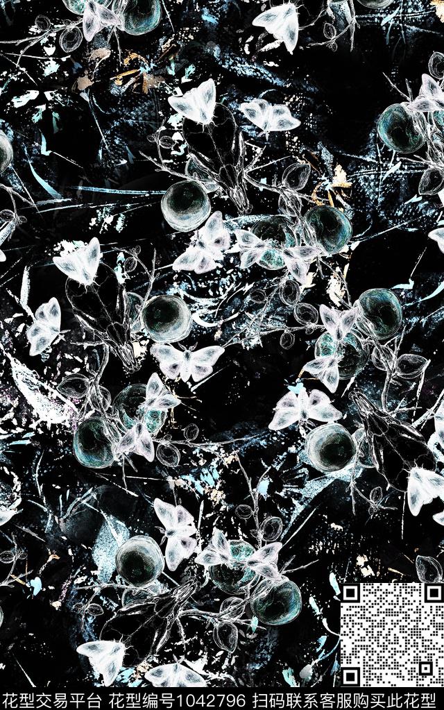 数码华亿平台民族风抽象数码印花华亿平台下载（图片编号: 1042796） - 瓦栏（Walan）