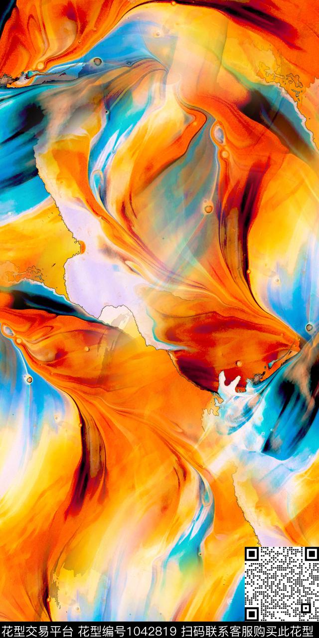 数码华亿平台抽象大牌风数码印花华亿平台下载（图片编号: 1042819） - 瓦栏（Walan）