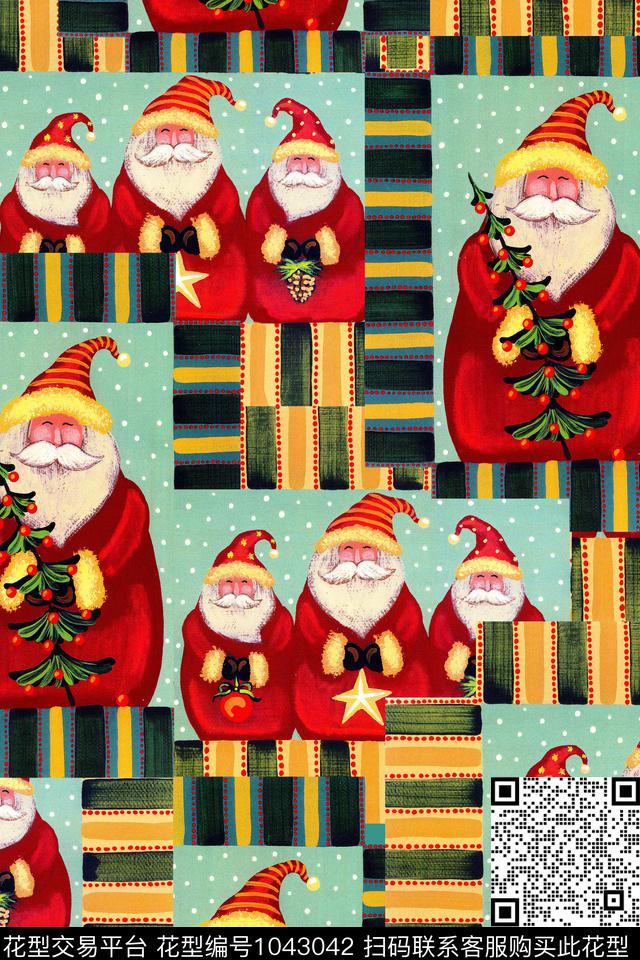 条纹休闲几何数码印花华亿平台下载（图片编号: 1043042） - 瓦栏（Walan）