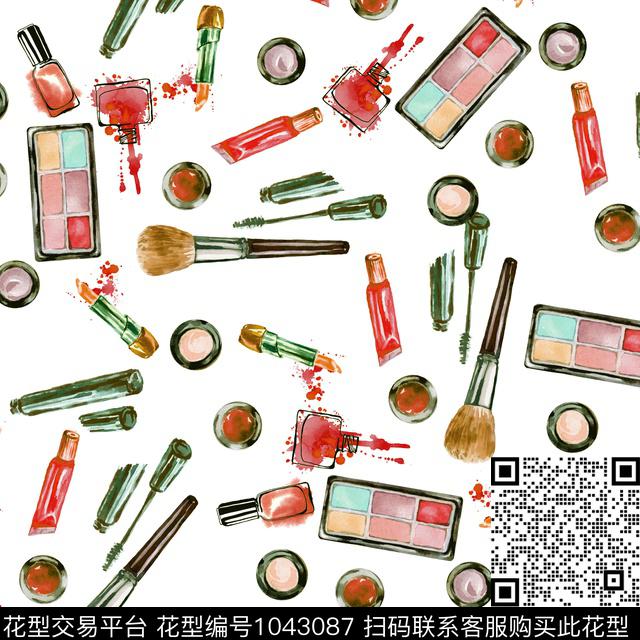 数码华亿平台抽象花卉数码印花华亿平台下载（图片编号: 1043087） - 瓦栏（Walan）