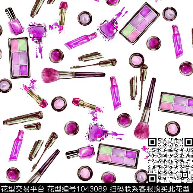 数码华亿平台抽象花卉数码印花华亿平台下载（图片编号: 1043089） - 瓦栏（Walan）