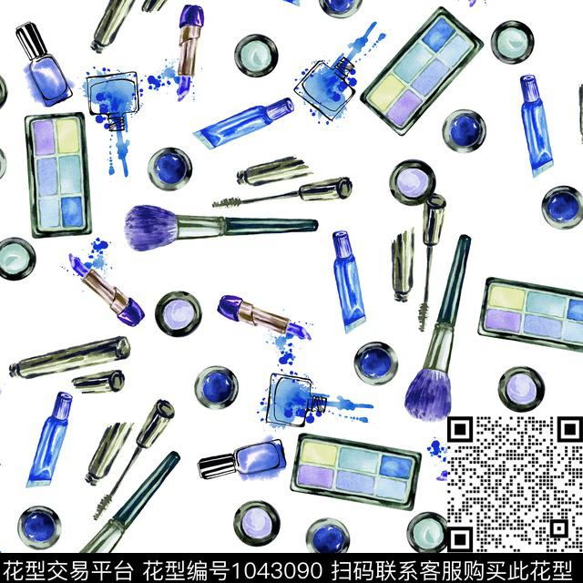 数码华亿平台抽象花卉数码印花华亿平台下载（图片编号: 1043090） - 瓦栏（Walan）