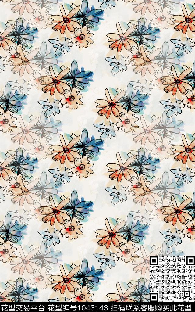 数码华亿平台民族风小碎花数码印花华亿平台下载（图片编号: 1043143） - 瓦栏（Walan）