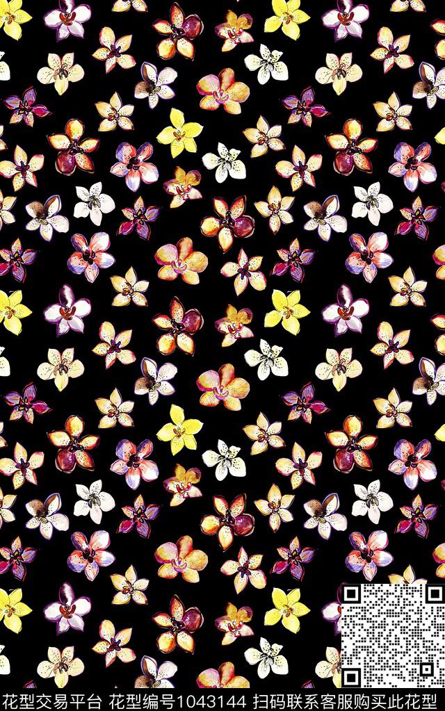 数码华亿平台民族风小碎花数码印花华亿平台下载（图片编号: 1043144） - 瓦栏（Walan）