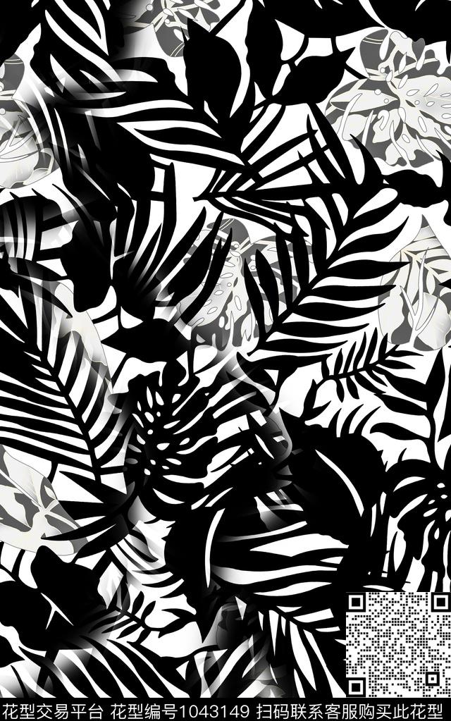 数码华亿平台抽象花卉数码印花华亿平台下载（图片编号: 1043149） - 瓦栏（Walan）