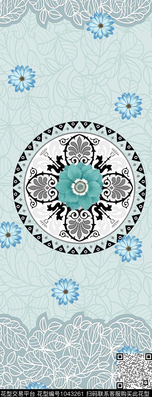 民族风几何数码印花华亿平台下载（图片编号: 1043261） - 瓦栏（Walan）