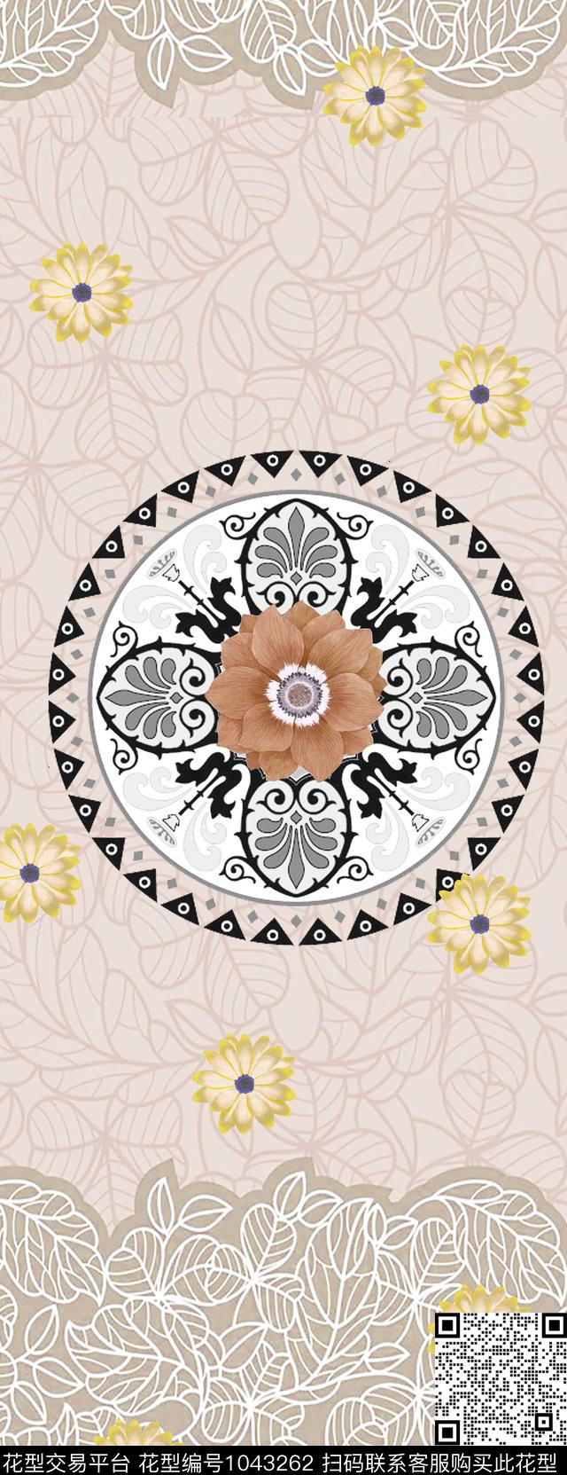 民族风几何数码印花华亿平台下载（图片编号: 1043262） - 瓦栏（Walan）