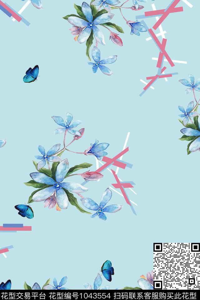 小碎花花卉大牌风数码印花华亿平台下载（图片编号: 1043554） - 瓦栏（Walan）