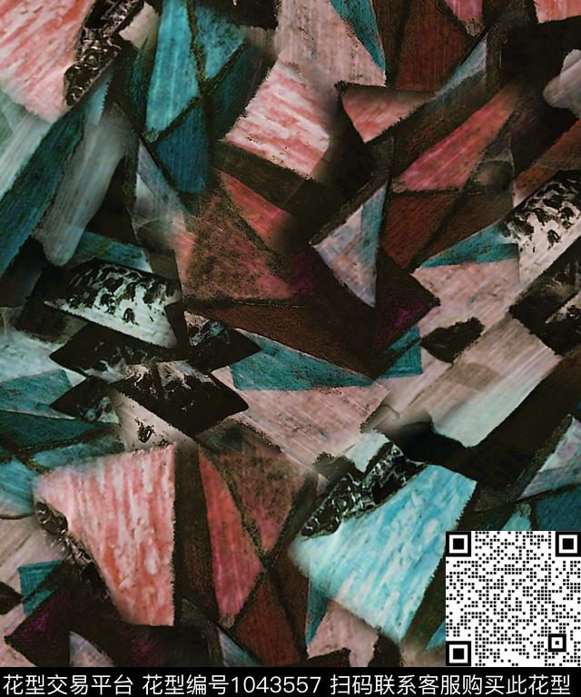 数码华亿平台格子抽象数码印花华亿平台下载（图片编号: 1043557） - 瓦栏（Walan）