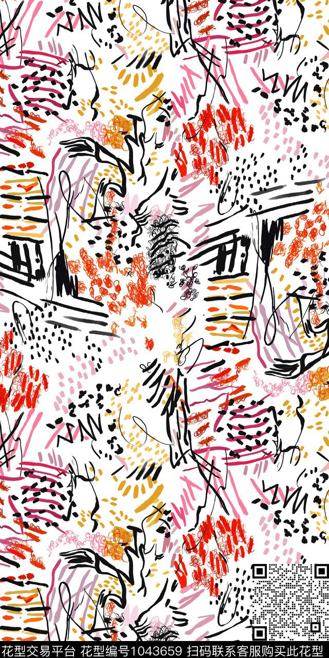 古典花纹大象定位花传统印花华亿平台下载（图片编号: 1043659） - 瓦栏（Walan）