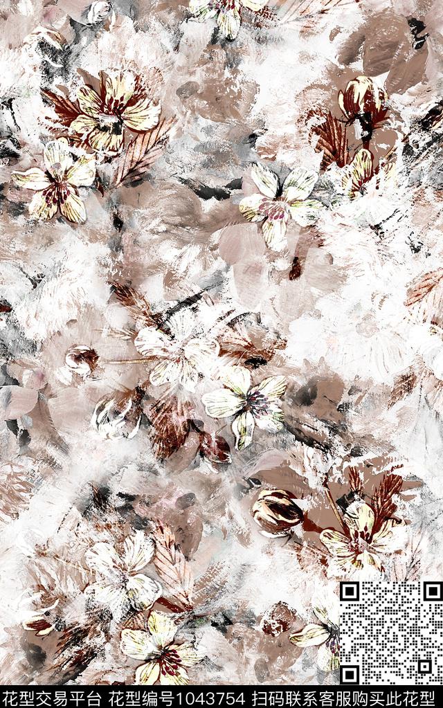 数码华亿平台民族风抽象数码印花华亿平台下载（图片编号: 1043754） - 瓦栏（Walan）