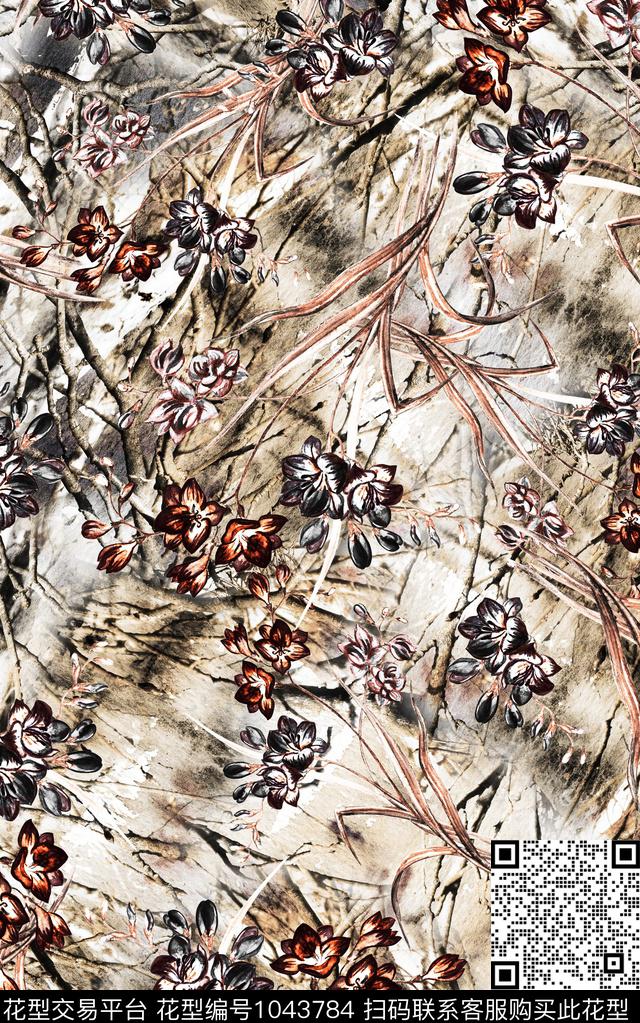 数码华亿平台民族风抽象数码印花华亿平台下载（图片编号: 1043784） - 瓦栏（Walan）