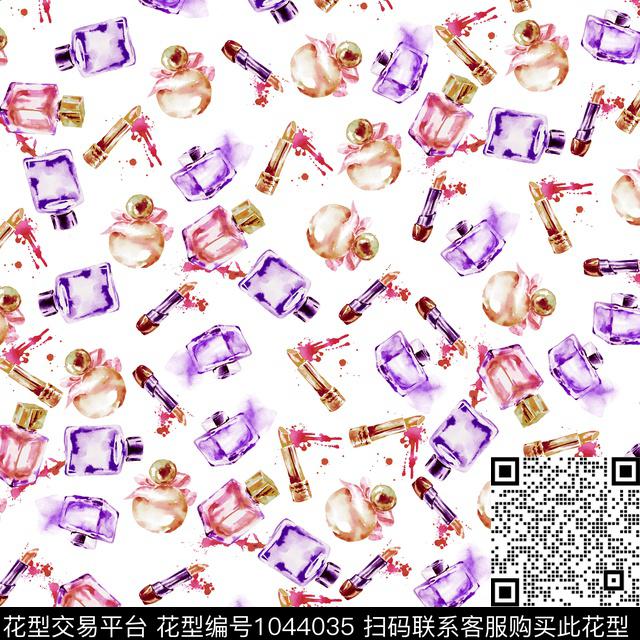 数码华亿平台抽象花卉数码印花华亿平台下载（图片编号: 1044035） - 瓦栏（Walan）