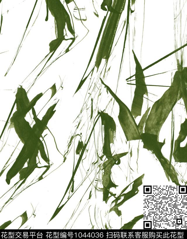 抽象男装大牌风数码印花华亿平台下载（图片编号: 1044036） - 瓦栏（Walan）