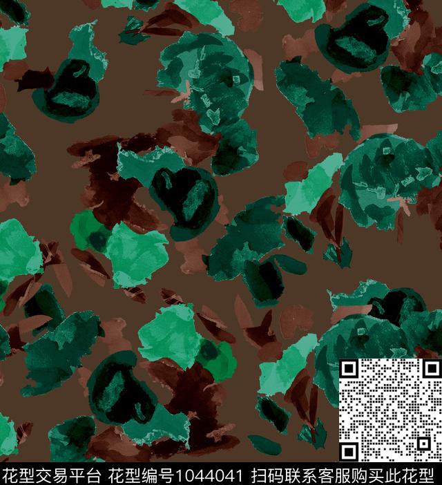 抽象男装大牌风数码印花华亿平台下载（图片编号: 1044041） - 瓦栏（Walan）