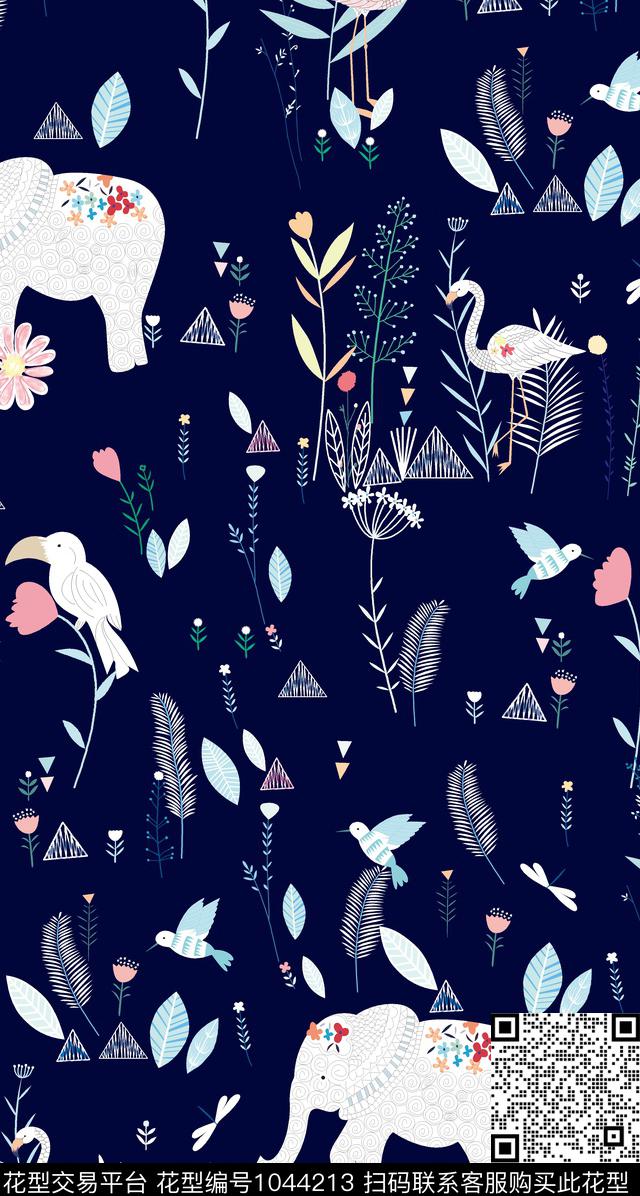 小碎花抽象花卉传统印花华亿平台下载（图片编号: 1044213） - 瓦栏（Walan）