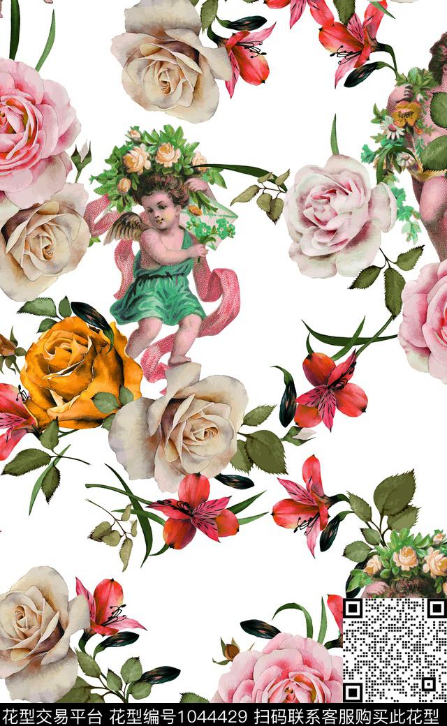 淑女数码华亿平台女装数码印花华亿平台下载（图片编号: 1044429） - 瓦栏（Walan）