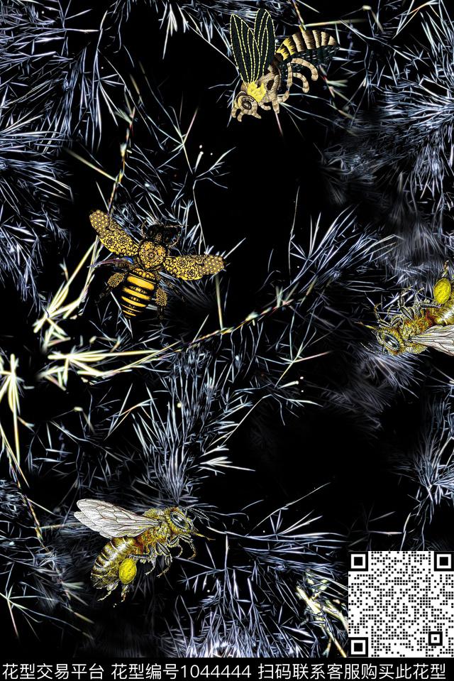 抽象潮牌大牌风数码印花华亿平台下载（图片编号: 1044444） - 瓦栏（Walan）