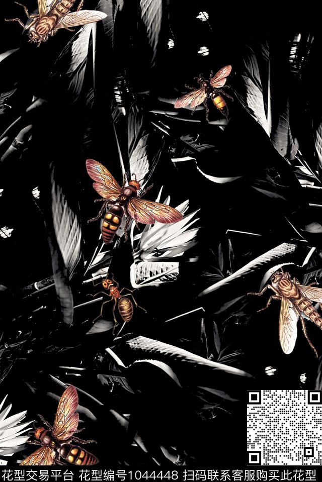 抽象潮牌大牌风数码印花华亿平台下载（图片编号: 1044448） - 瓦栏（Walan）