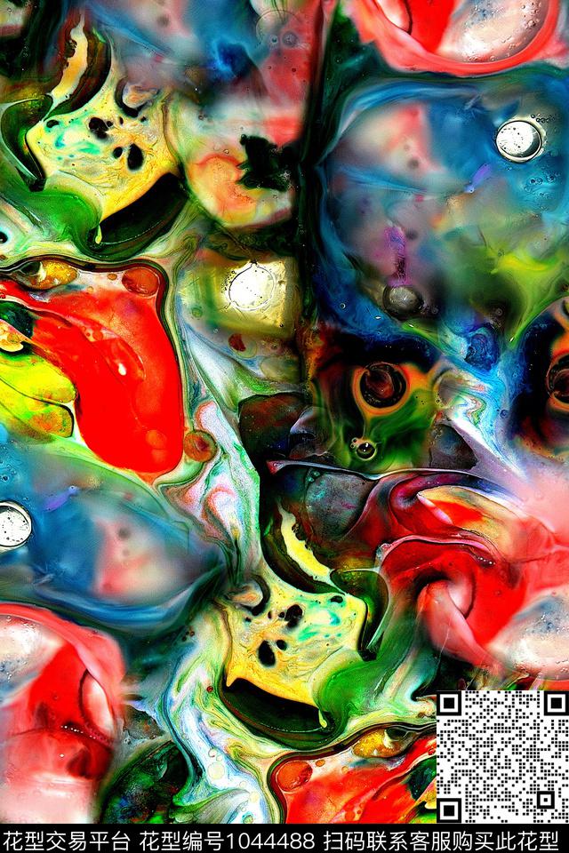 抽象几何纹理数码印花华亿平台下载（图片编号: 1044488） - 瓦栏（Walan）