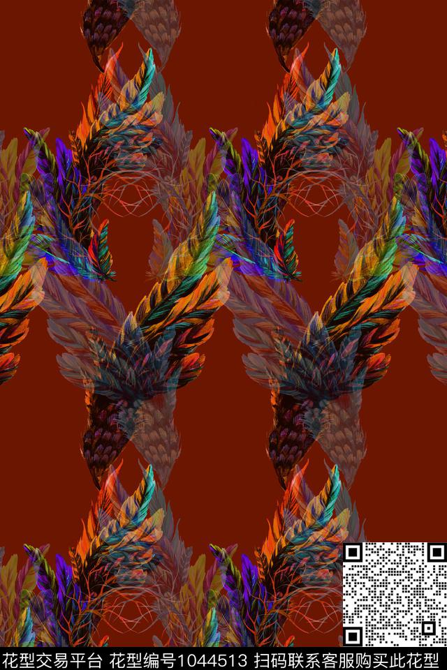 花卉清爽底花卉满版散花数码印花华亿平台下载（图片编号: 1044513） - 瓦栏（Walan）