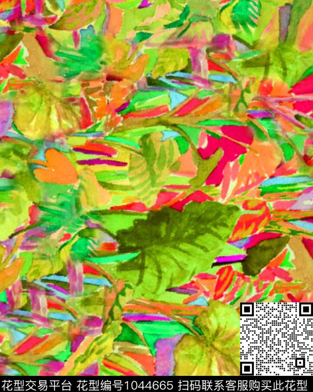 数码华亿平台花卉女装数码印花华亿平台下载（图片编号: 1044665） - 瓦栏（Walan）
