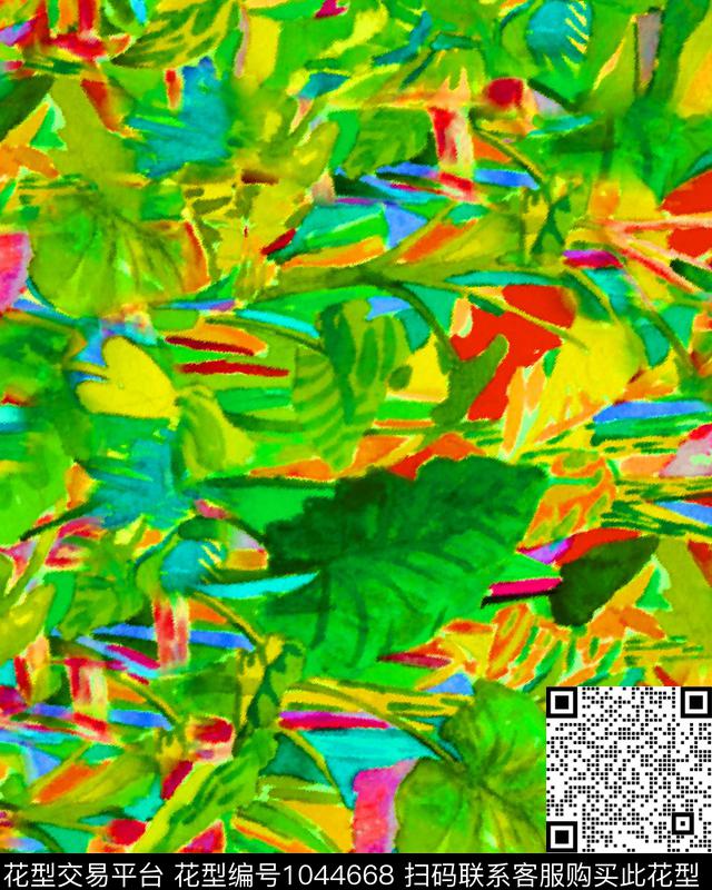 数码华亿平台花卉女装数码印花华亿平台下载（图片编号: 1044668） - 瓦栏（Walan）