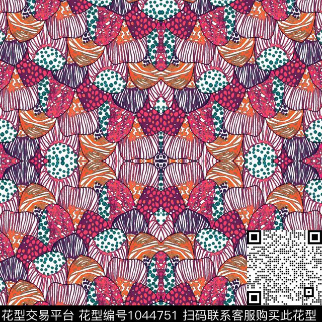 数码华亿平台女装大牌风数码印花华亿平台下载（图片编号: 1044751） - 瓦栏（Walan）